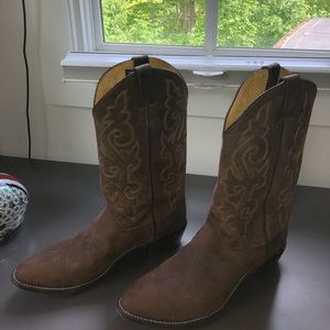 Justin Men's Bay Apache Leather Cowboy Boots